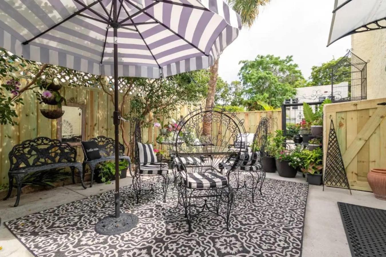Tropical Designer House In Heart Of Antique Row Wpb Villa West Palm Beach Eksteriør billede